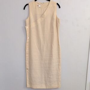 Talbots Irish Linen Sleeves Sheath Dress